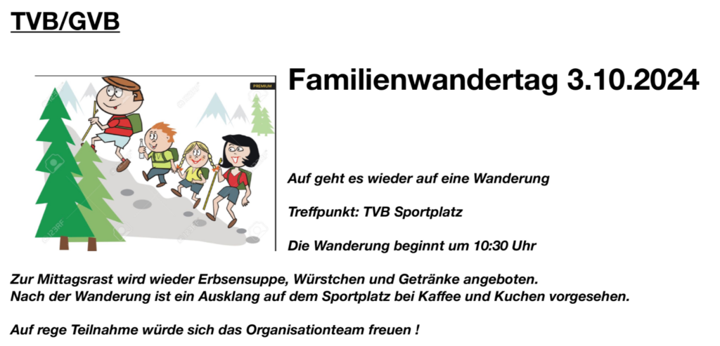 Familienwandertag am 3.Oktober